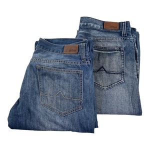 TWO MEN’S 34x30 JEANS URBAN PIPLINE REGULAR BOOT CUT PANTS